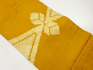 絞り抽象葉模様名古屋帯